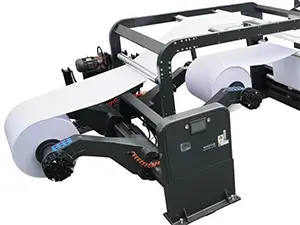 Unwind stand (with two sets of tracks and trolleys)